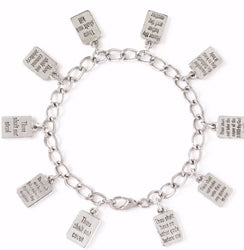Bracelet-10 Commandments-8" Chain