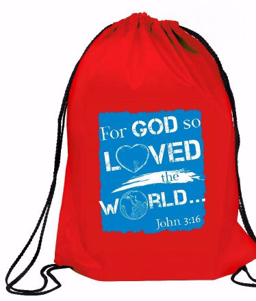 John 3:16 Drawstring Backpack (Mar 2019)