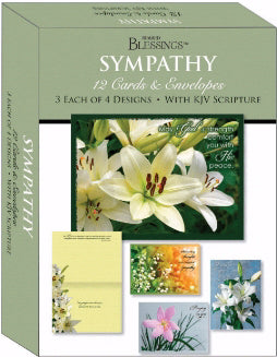 Card-Boxed-Shared Blessings-Sympathy Lilies (Box Of 12) (2019) (Pkg-12)