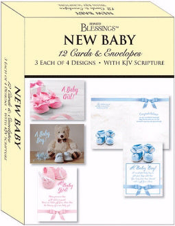 Card-Boxed-Shared Blessings-New Baby (Box Of 12) (2019) (Pkg-12)