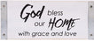 Shelfsitter Plaque-God Bless Our Home