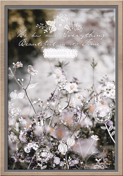 Framed Canvas-Everything Beautiful (Ecclesiastes 3:11) (10 x 15) (20697-1 20698-2)