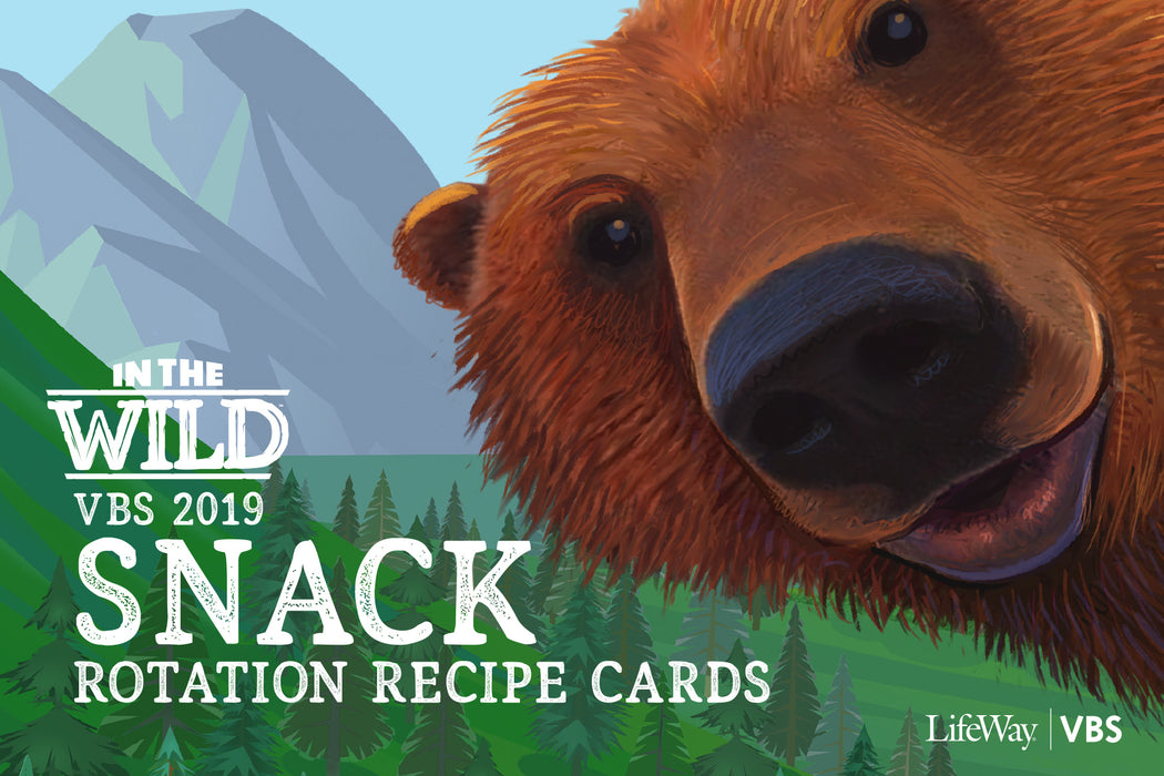 VBS-In The Wild Snack Rotation Recipe Cards (2019)