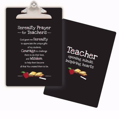 Clipboard-Serenty Prayer For Teachers