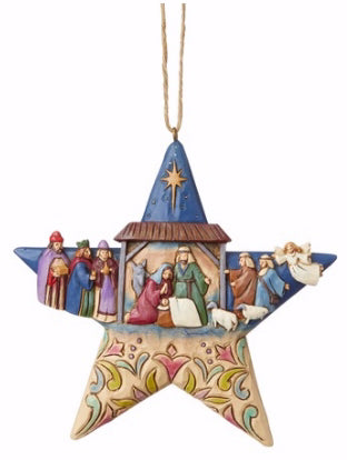 Ornament-Jim Shore/Heartwood Creek-Nativity Star