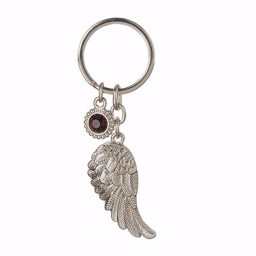 Key Ring-February Angel Wing