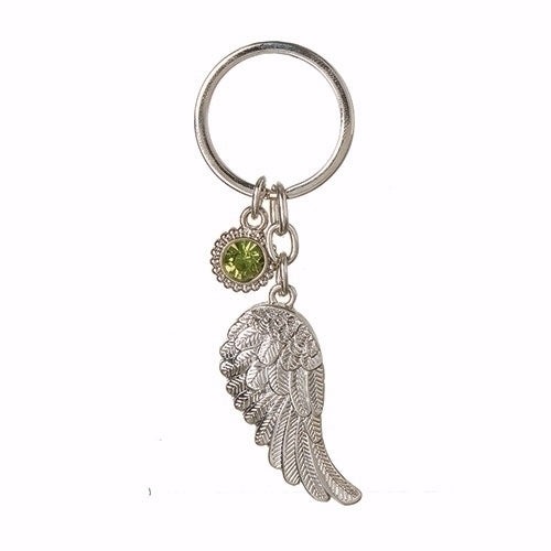 Key Ring-August Angel Wing