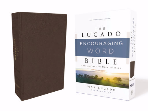 NIV Lucado Encouraging Word Bible (Comfort Print)-Brown Leathersoft (Feb 2020)