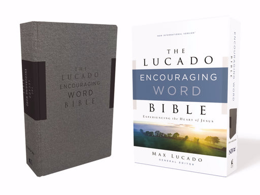NIV Lucado Encouraging Word Bible (Comfort Print)-Gray Cloth Over Board (Feb 2020)