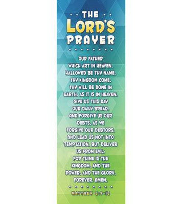 Bookmark-The Lord's Prayer (Matthew 6:9-13) (Pack Of 25) (Pkg-25)