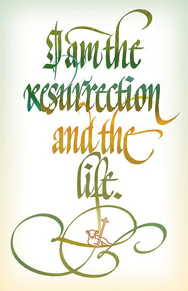 Bulletin-I Am The Resurrection And The Life/Lamb (#A4322) (Pack Of 100) (Pkg-100)