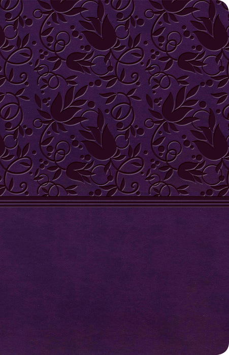 KJV Ultrathin Reference Bible-Purple LeatherTouch (Aug 2020)