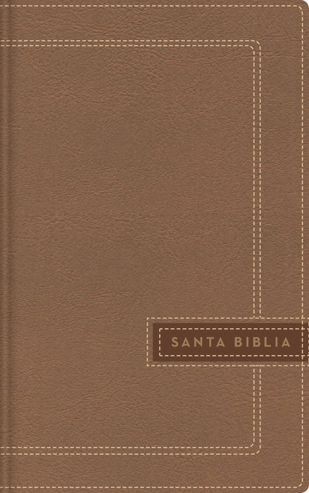 Span-NBLA Ultrathin/Large Print/Handy Size Bible (Santa Biblia Ultrafina/Letra Grande/Tama?o)-Beige Leathersoft (Jul)