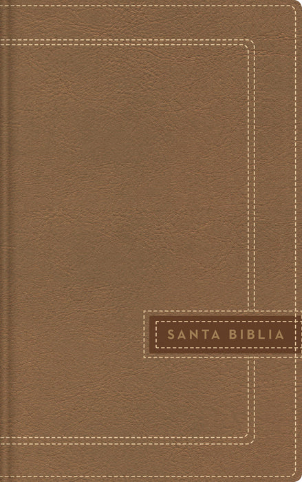 Span-NBLA Single-Column/Large Print Reference Bible (Biblia Una Columna Con Referencias/Letra Grande)-Beige Leathersoft