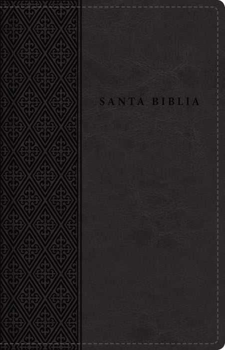 Span-RVR 1960 Large Print Compact Bible (Santa Biblia Letra Grande/Tama?o Compacto)-Black Leathersoft Indexed (Jul)