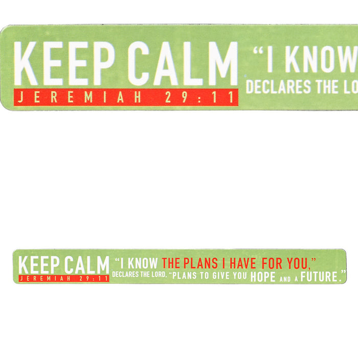 Magnetic Strip-Keep Calm: I Know The Plans I Have For You (7 1/2" x 3/4") (#MS120) (Pack Of 6) (Pkg-6)