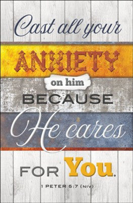 Bulletin-Cast All Your Anxiety On Him (1 Peter 5:7, NIV) (Pack Of 100) (Jan 2020) (Pkg-100)