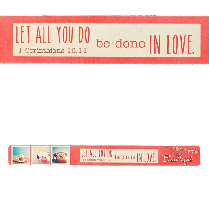 Magnetic Strip-Let All You Do Be Done In Love (7 1/2" x 3/4") (#MS117) (Pack Of 6) (Pkg-6)