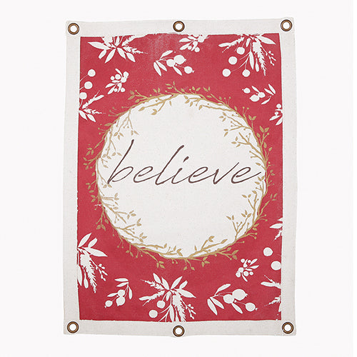 Canvas Wall Banner-Believe (16" x 22")