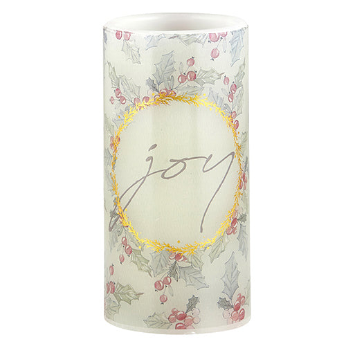 LED Candle-Joy-Gift Boxed (6")