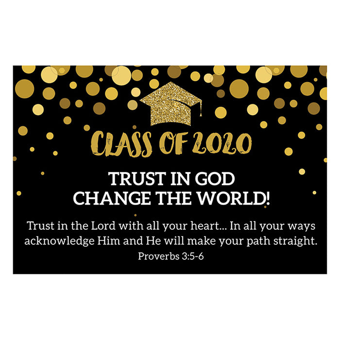 Cards-Pass It On-Trust In God-Class Of 2020 (3" x 2") (Pack Of 25) (Pkg-25)