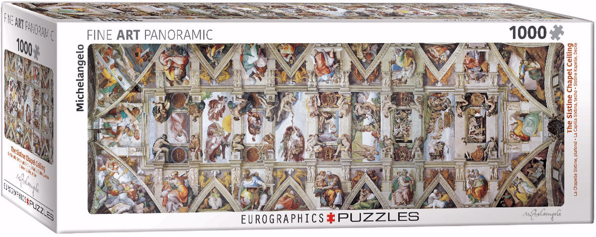 Puzzle-The Sistine Chapel Ceiling-Panoramic (1000 Pieces)