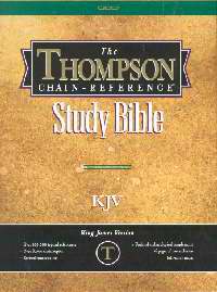 KJV Thompson Chain-Reference Bible/Handy Size-Black Bonded Leather Indexed