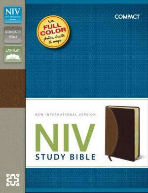 NIV*Study Bible/Compact-Tan/Brg DuoTone (Nov)