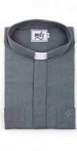 Clerical Shirt-Short Sleeve w/Tab-16 In-Grey