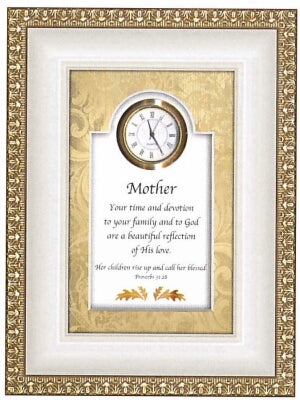 Clock-Mother w/Proverbs 31:28 (6 x 8)