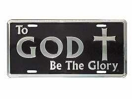 Auto Tag-Deluxe-To God Be The Glory-Silver/Blk