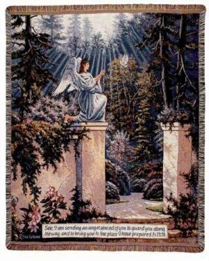 Throw-Garden Angel (Tapestry) (50 x 60)