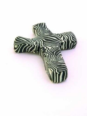 Pocket Cross-Comforting Clay-Zebra (3")
