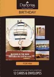 Bday-Nautical (Masculine) Boxed Cards