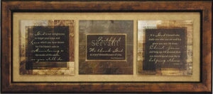 Framed Art-Faithful Servant (20 x 9)