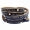 Black Leather w/Crystal Studs Bracelet