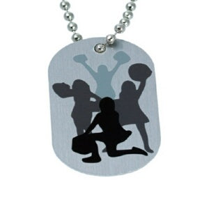Aluminum Tag-Cheer Leading-18" Necklace