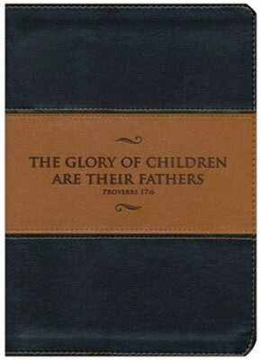 KJV Study Bible (Fathers Edition)-Blk/Tan Leather