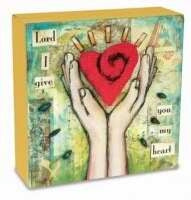 Desk Canvas-Give Heart (3.75 x 1.25)