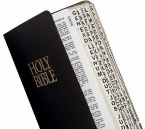 Bible Tab-Large Prt-O&N Testmn w/Catholic Bks-Gold
