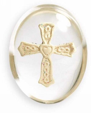 Comfort Cross - Heart Cross Stone (1.5")