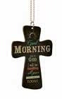 Car Charm-Cross-Good Morning This Is God w/Chain (