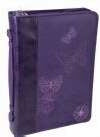 Bi Cover-Butterflies-Trendy LuxLeather-LRG-Purple