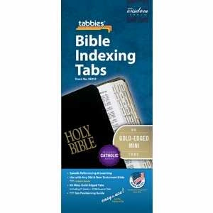 Bible Tab-Mini Tabs O&N Testament w/Catholic Bks-G