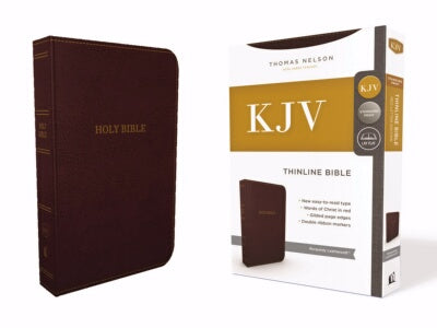 KJV Thinline Bible-Burgundy Leathersoft (Mar)