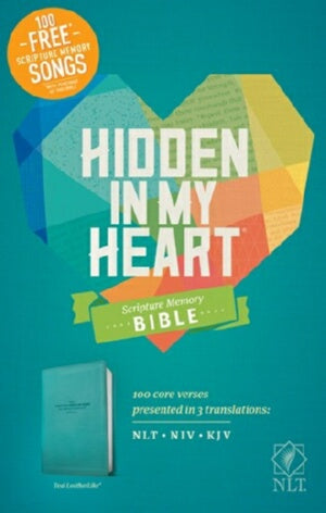 NLT2 Hidden In My Heart Scripture Memory Bible-Tea
