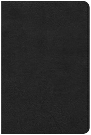 CSB Compact Ultrathin Reference Bible-Black Leathe