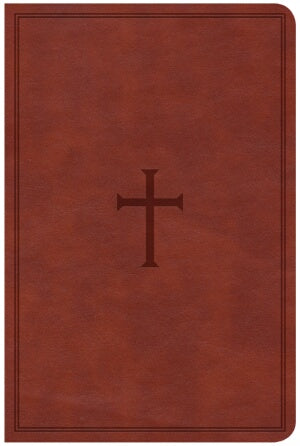 CSB Compact Ultrathin Reference Bible-Brown LeatherTouch