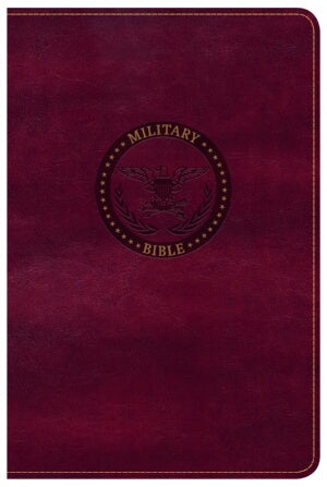 CSB Military Bible (For Marines)-Burgundy LeatherT