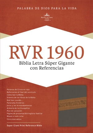 RVR 1960 Super Giant Print Reference Bible-Gr-Spanish